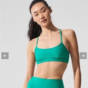 ALO Yoga Airlift Intrigue Bra XS Limited: Spruce Green NWT